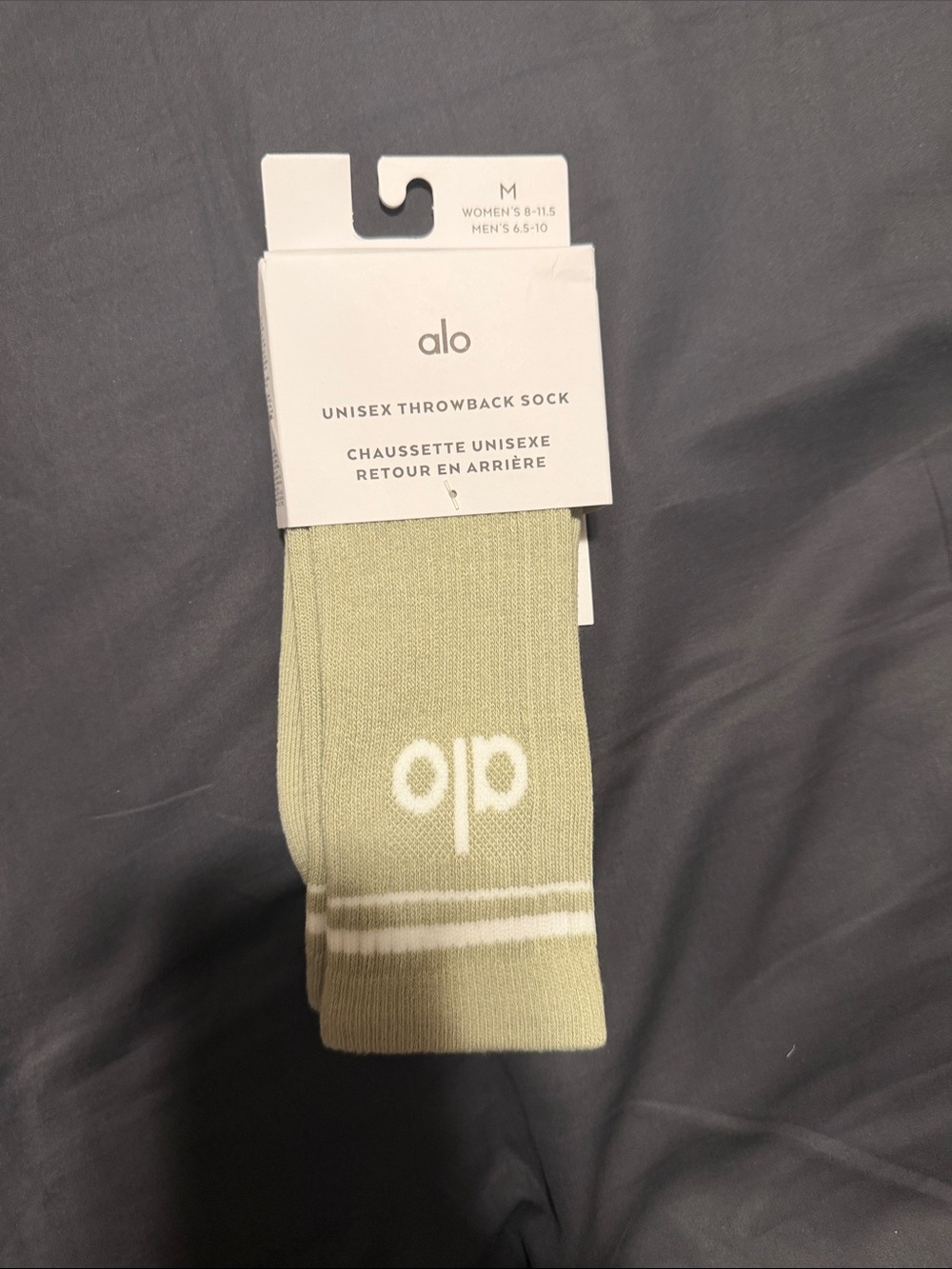 ALO Yoga Unisex Throwback Socks - Limestone